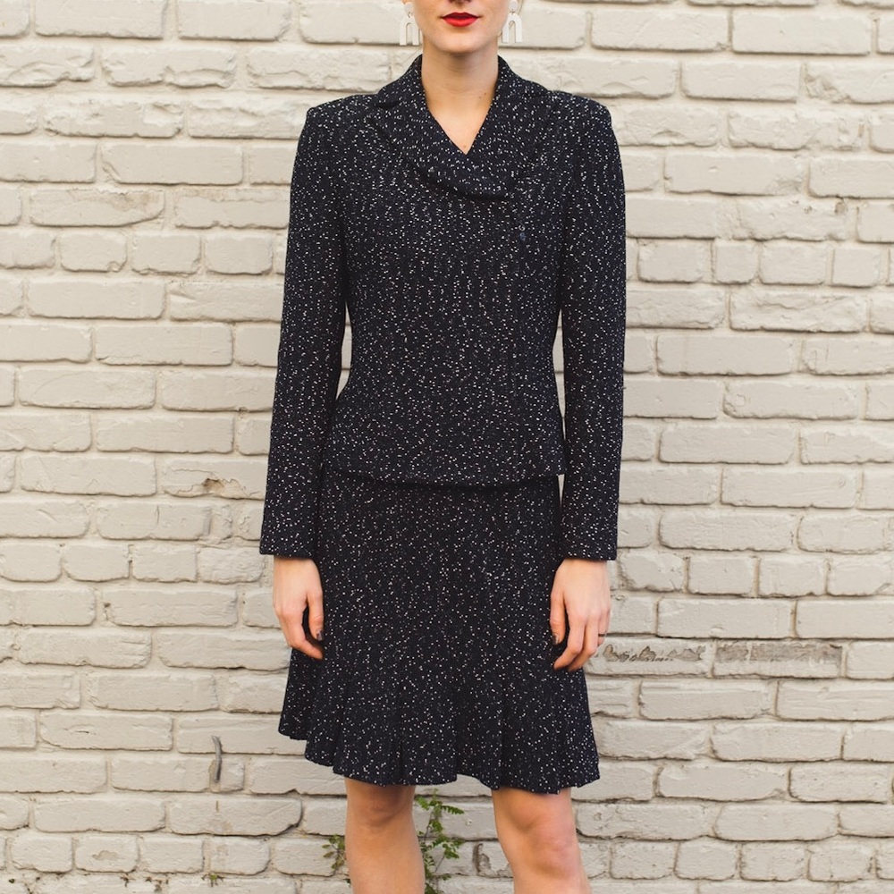 St. John Navy Knit Set